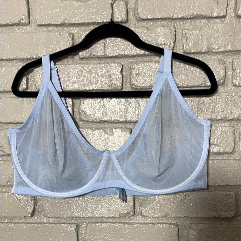 SKIMS Blue Everyday Bra with Seamless Design